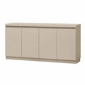 Sideboard grifflos mit 4 Türen 160 x 40 x 78 cm melaminbeschichtete Spanplatte rechteckig cremebeige