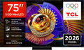 Google 75C7L Smart TV, 75 Zoll, 144 Hz, Fernseher, 4K UHD, HDR, 144Hz Motion Clarity Pro, Game Master Pro, ZeroBorder