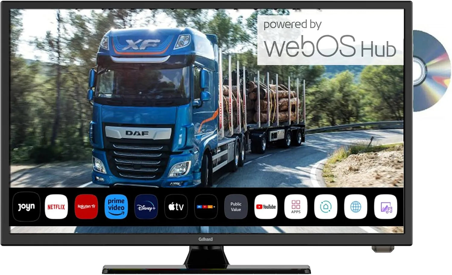Smart TV GTV2456 230Volt, 12 V, Fernseher, webOS, WLAN, Bluetooth, DVB-S2, Full HD, GTV2456 LED Smart TV