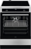 AEG CIB6643BBM Standherd mit Backofen, 60 cm, Touch-Bedienung, Kindersicherung, Grill, Display mit Uhr, Hob2Hood, SteamBake, mit Feuchtigkeitszugabe