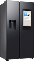 Samsung RS90F66BEFEF Kühl-Gefrierkombination, 614 L, Kühlschrank mit Gefrierfach, Schwarz, AI Energy & Voice Control, 178 cm, Eis, Wasserspender mit