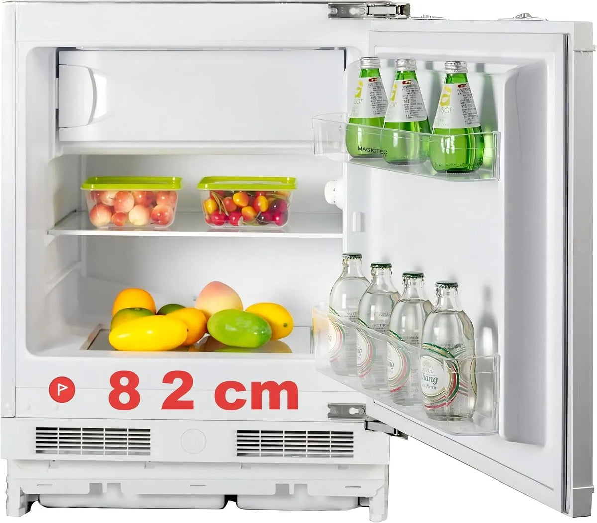 Kühlschrank, 82 cm, Einbau, Gefrierfach, magictec Unterbau kühlschrank 82 cm hoch Unterbaukühlschrank 60 cm breit mit gefrierfach Einbaukühlschrank