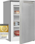 Exquisit GS81-040C Gefrierschrank, 87 L, Gefrierfach, Edelstahl, Tiefkühlschrank