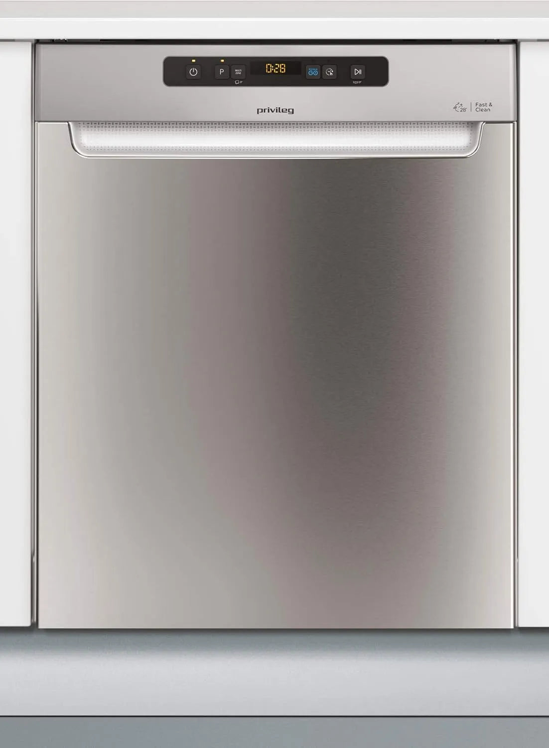 Geschirrspüler, 60 cm, Energieklasse D, Privileg 3T133, 14 Maßgedecke, Fast&Clean 28', Auto Door, Push&Go, Option Multizone, Startzeitvorwahl