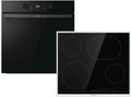 Gorenje BPS6737E04DBG ECT643Bx Glaskeramikkochfeld, autark, Dark Pepper Set PCD