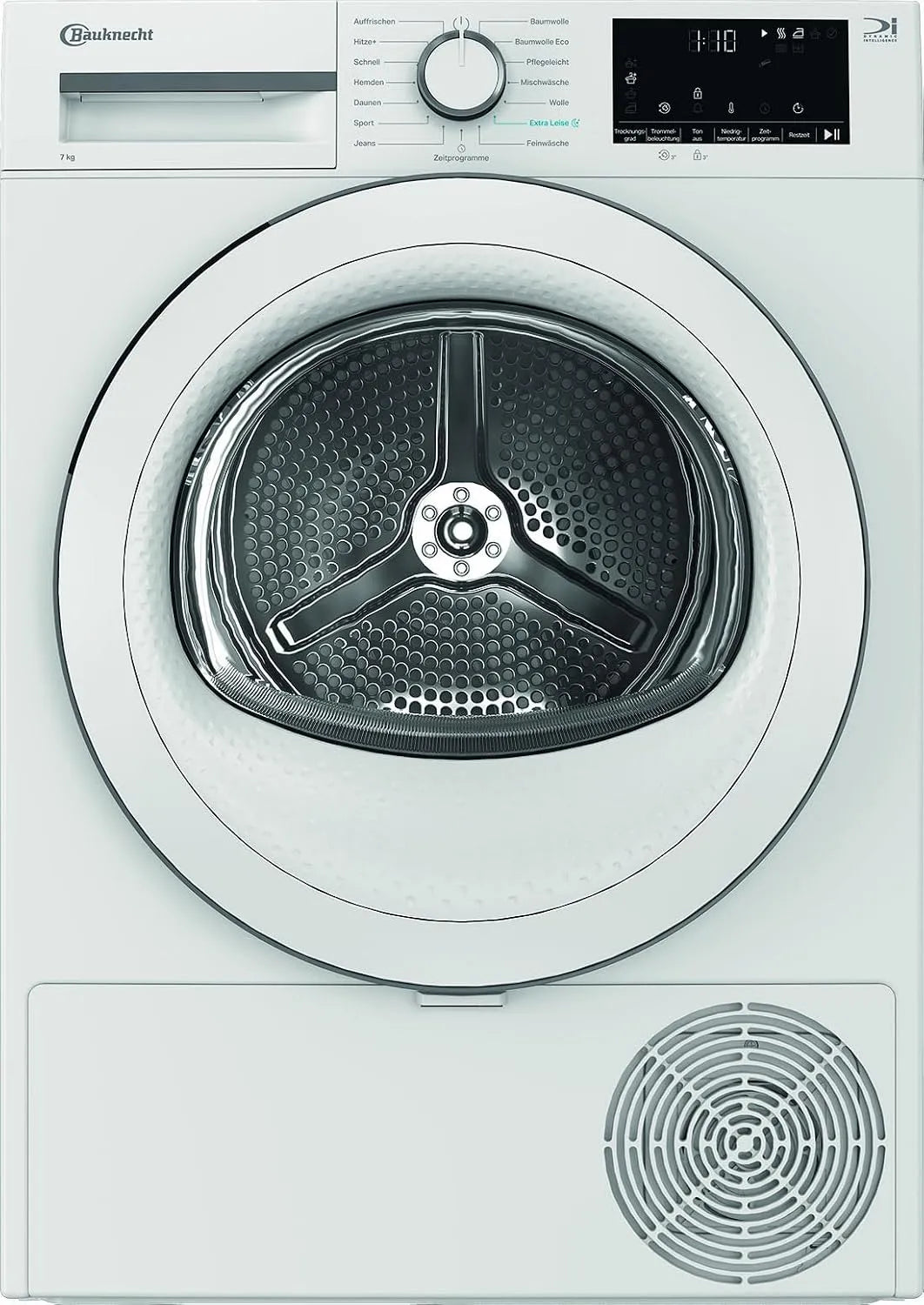 Bauknecht 7RC Wäschetrockner, 7 kg, schmal, Weiß, Bauknecht BT 7RC WW Wärmepumpentrockner, Slim Wäschetrockner, EEK C, Precision Dry - Intelligentes