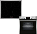 NEFF EDx4I0 E1CCD2AN4 Induktionskochfeld, 60 x 60 cm, Induktionsplatte, Edelstahl, LED-Display & M56SBF1L0 Induktionskochfeld, NEFF EDx4I0 Herd-Set
