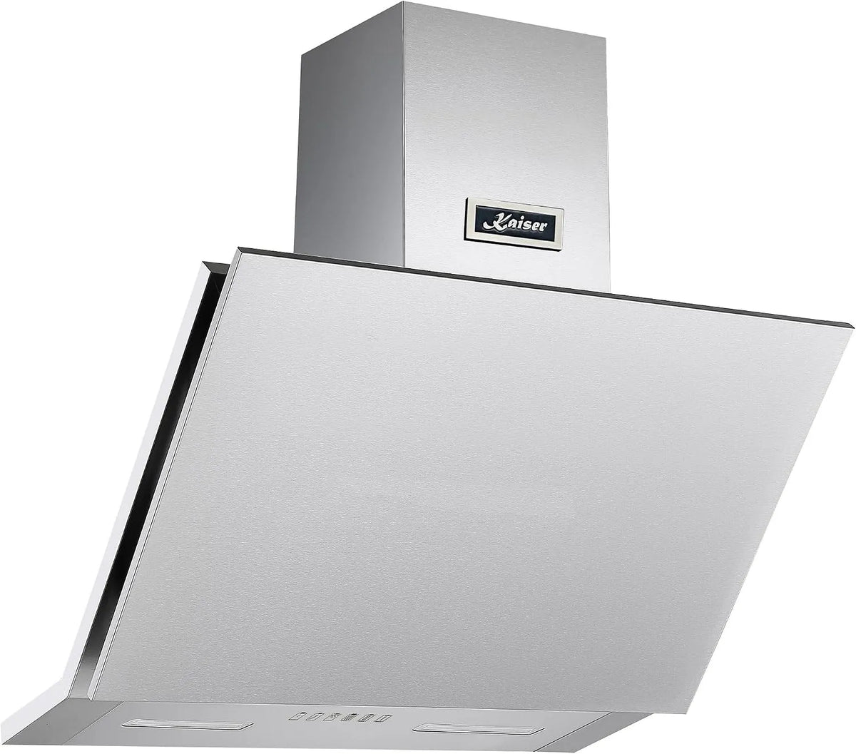 Dunstabzugshaube, 60 cm, 1250 m3/h, Küchenhaube, kopffrei und schräg, Abluft- und Umluftbetrieb, LED-Beleuchtung, Touch-Bedienung, Edelstahl