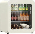 Kühlschrank, 48 L, Gastronomie, leise, Büro, Home Office, Gaming Room & Hotel, °CUBES Retro Kühlschrank 48L Creme