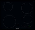 AEG IB6420ACB Induktionskochfeld, 60cm, Induktionsplatte, Touch-Bedienung, Kindersicherung, rahmenlos, autark, 10 Stufen, 4 Zonen in verschiedenen