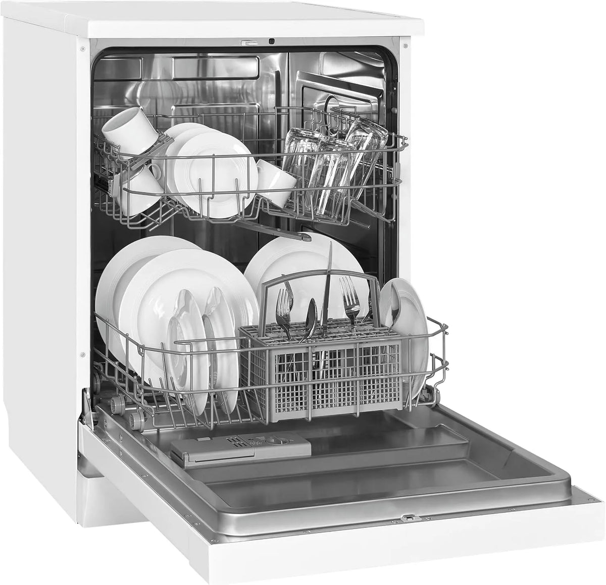 Exquisit GSP6312-030D Geschirrspüler, Spülmaschine, Weiß