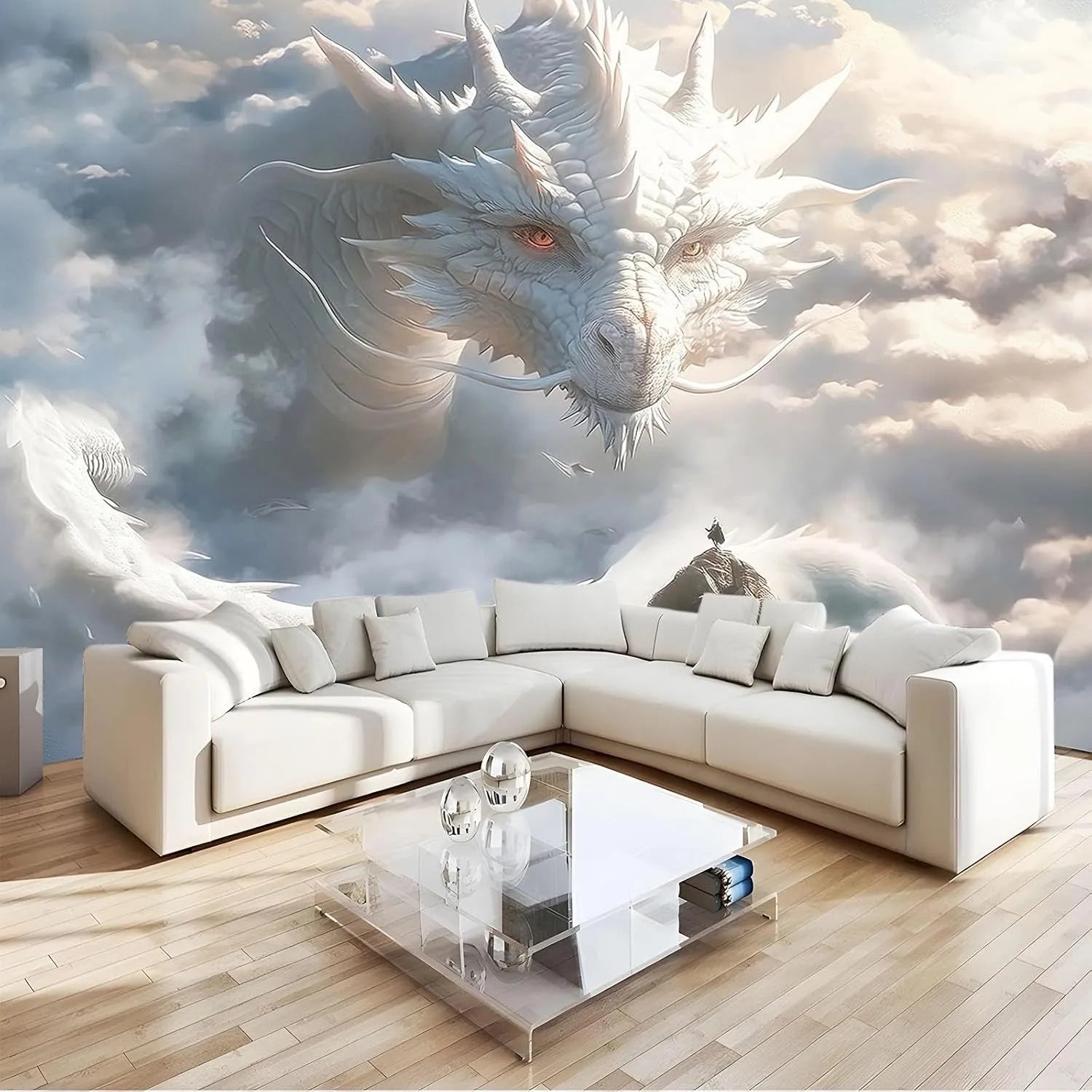 Fototapete B300 H210, 3D-Optik, Wohnzimmergestaltung, Premium Kunstdruck Wandtapete Tv-Hintergrund B300 x H210 Cm, Cartoon-Stil 3D Fototapete Vlies
