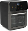 Backofen, 13 L, 1350 W, Touch-Bedienung, Timer, kompakt, LCD-Display, Heißluftzirkulationssystem Miniofen inkl. Backblech