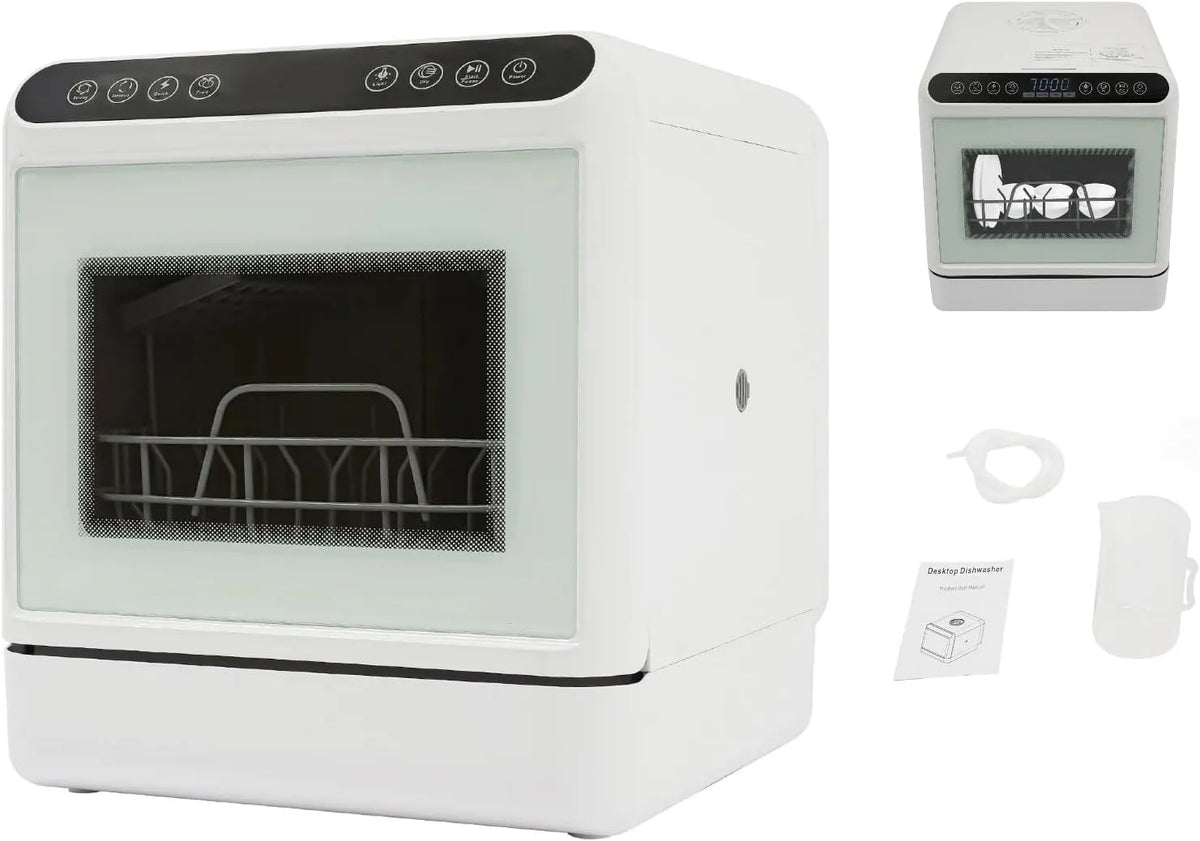 Geschirrspüler, 6 L, 1100 W, 4 Programme, 6L Tischgeschirrspüler, 1100W Mini Geschirrspüler