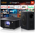 Google WiFi6 7000+App Smart TV, Fernseher, Dolby Audio, Outdoor, WLAN, Bluetooth, 30W Lautsprecher Sound von JBL, Yaber K3 Pro Projektor mit Subwoofer