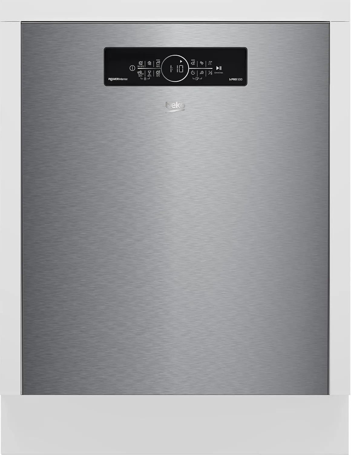 Beko BDDN36550xP Geschirrspüler, 60 cm, 6 Programme, Edelstahl, für 15 Maßgedecke, 3 Spülebenen, 6 Zusatzfunktionen, unterbau, SilentWash, SelfDry