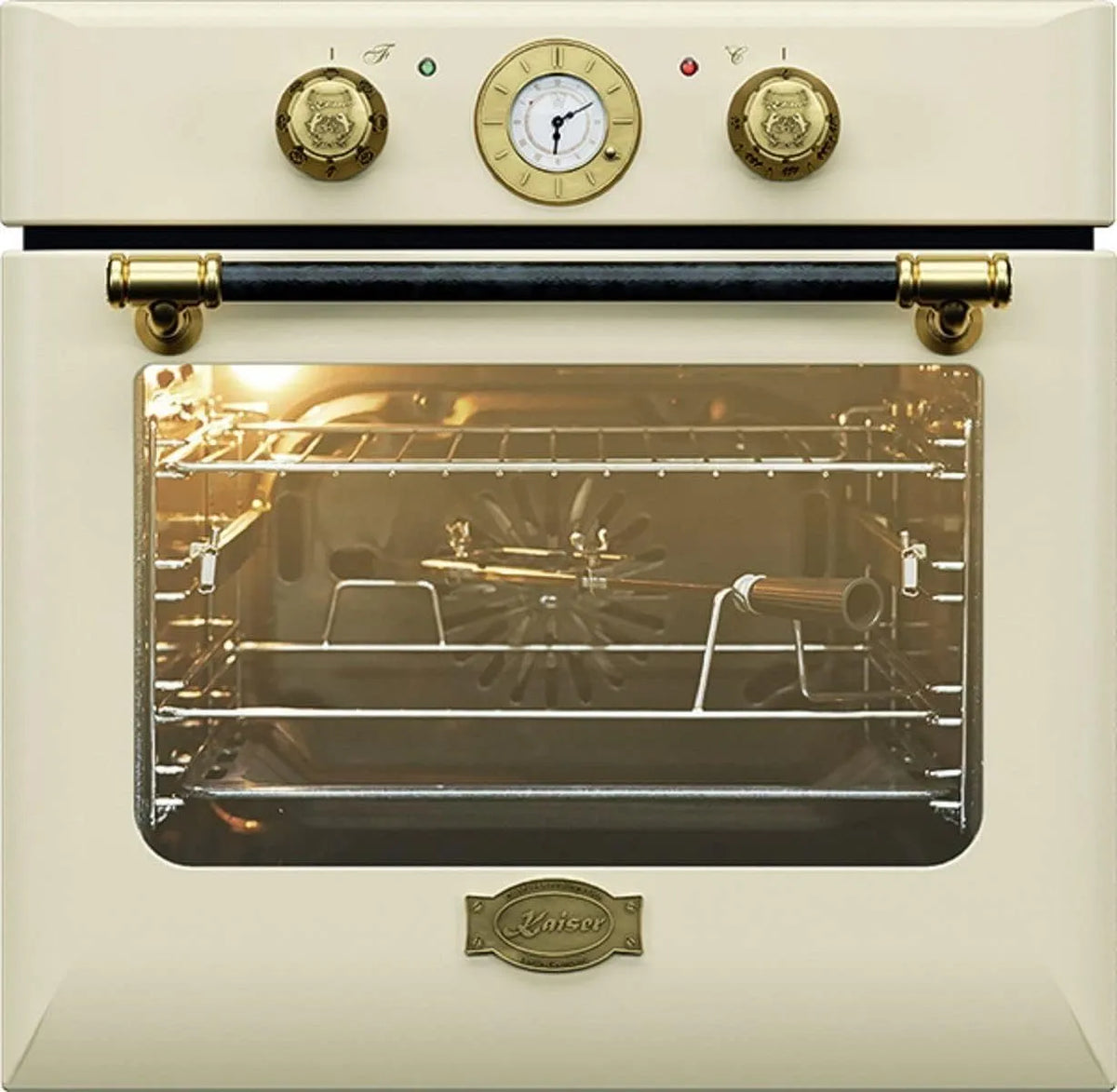 Elektrischer Pizzaofen, 68 L, Einbau, autark, 10 Funktionen, Pizzafunktion, Drehspieß