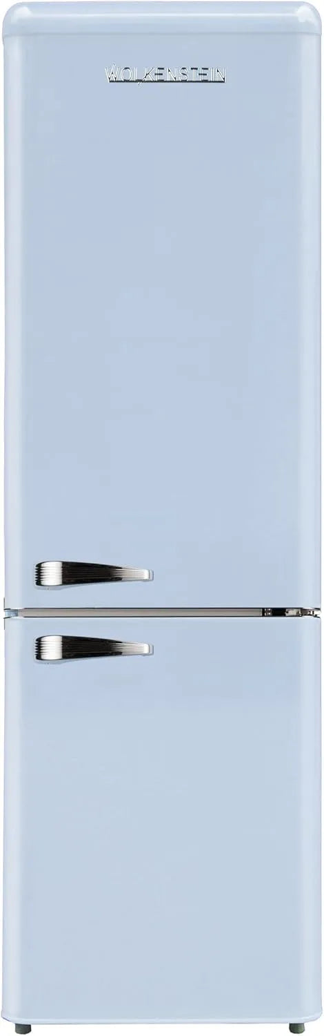 Kühl-Gefrierkombination, Wolkenstein KG250.4RT, Kühlschrank mit Gefrierfach, Wolkenstein KG250.4RT LB Retro Kühl-Gefrier-Kombination