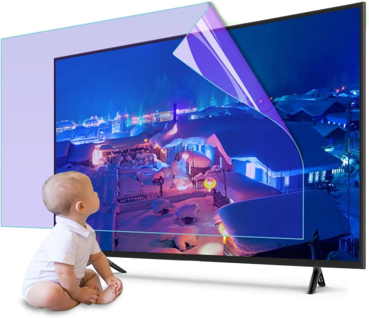 Smart TV 55zoll1221x689mm, 55 Zoll, Fernseher, Blasenfrei Kratzfest - 55zoll1221x689mm, Blaulichtfilter TV Bildschirmschutz, Blendschutzfilter