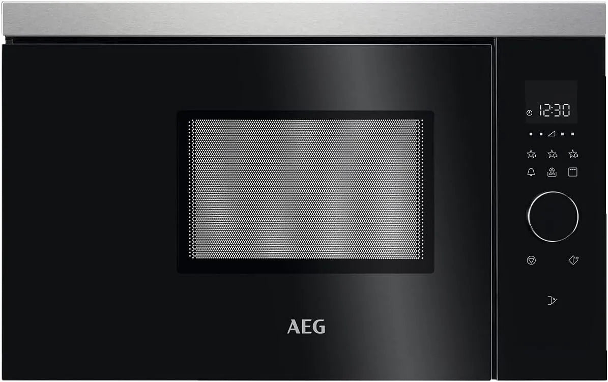 AEG MBB1756DEM Mikrowelle, 60cm, Grill, Touch-Bedienung, Einbau, Mikrowellenofen, Display mit Uhr