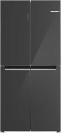 Bosch Serie 4 KMC85LEEA Kühlschrank, 324 L, 189, 5 x 85, 5 cm, No Frost, Gefrierfach, Grau, Vita Fresh xxL Schublade für längere Frische, NoFrost
