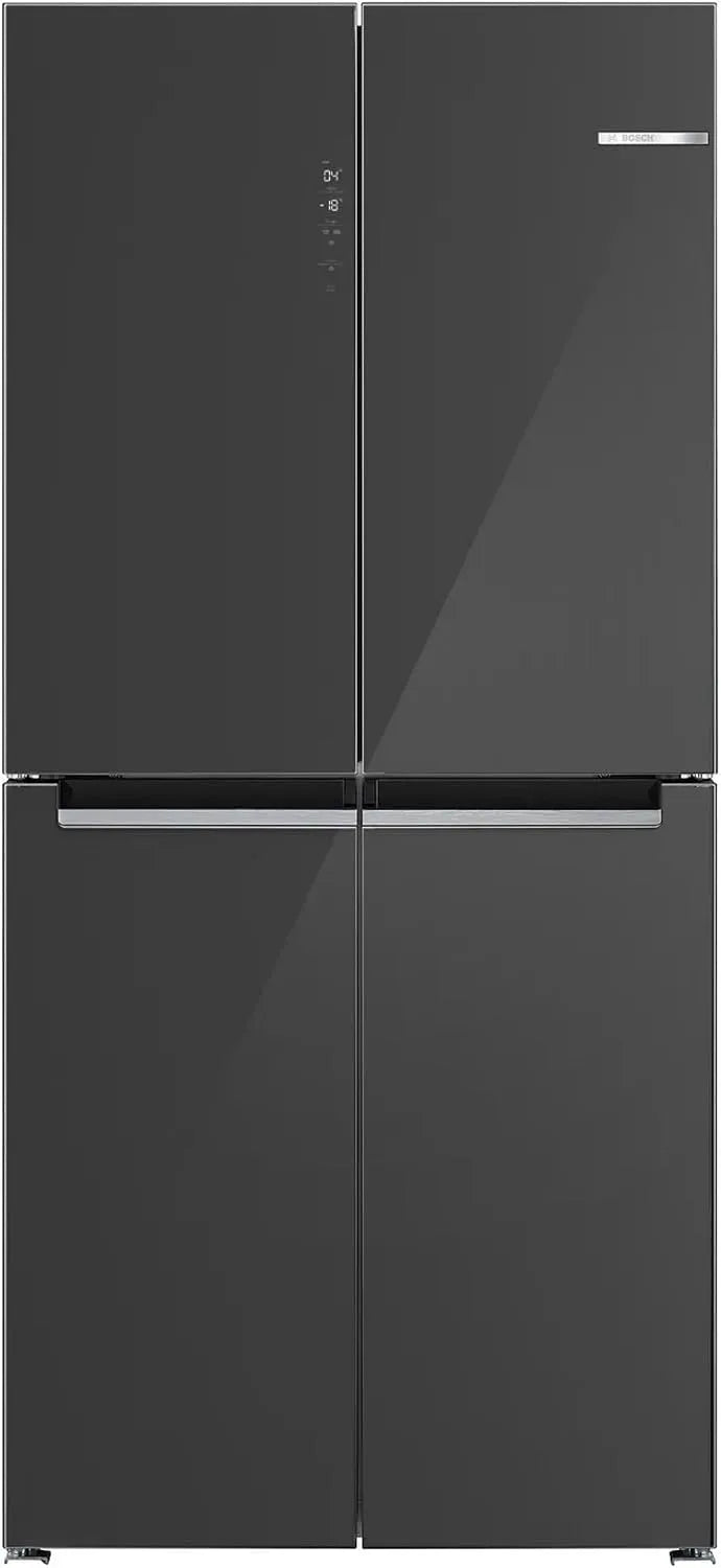 Bosch Serie 4 KMC85LEEA Kühlschrank, 324 L, 189, 5 x 85, 5 cm, No Frost, Gefrierfach, Grau, Vita Fresh xxL Schublade für längere Frische, NoFrost