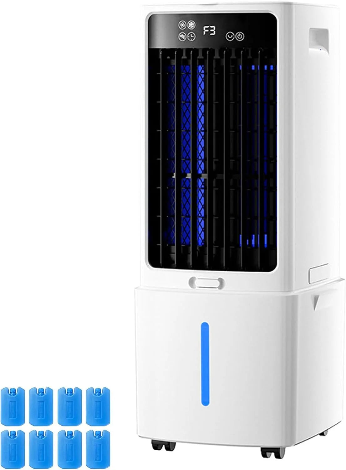 Klimaanlage, 10 L, Timer, großer Wassertank, 75W Mobile Klimaanlage mit Abnehmbarem 10L Wassertank und 12 Stunden Timer