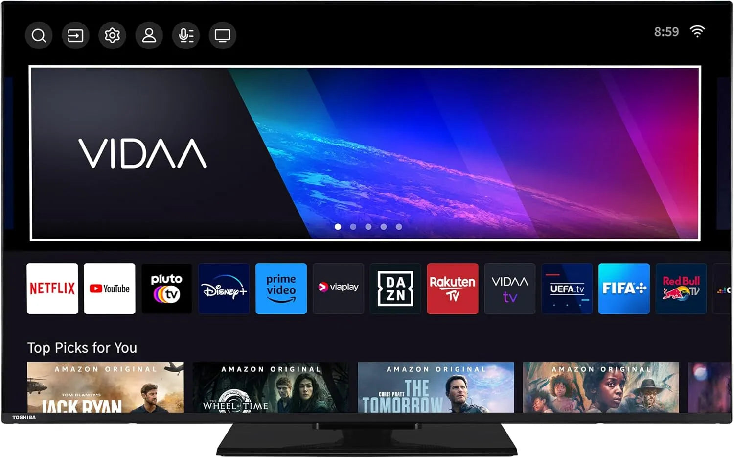 Toshiba 50UV3463DAW Smart TV, 50 Zoll, Fernseher, 4K UHD