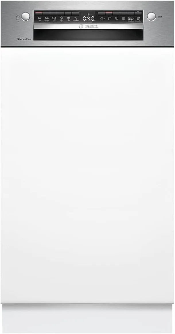 Bosch Serie 4 SPI4HMS49E Geschirrspüler, 45 cm, Home Connect, aquaStop, Slim-Format, leise, EcoSilence Drive, Smart Start, VoiceControl, Gebürsteter