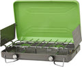 Campingkocher, Flame VT-101, tragbar, 2 Brenner, Hellgrün