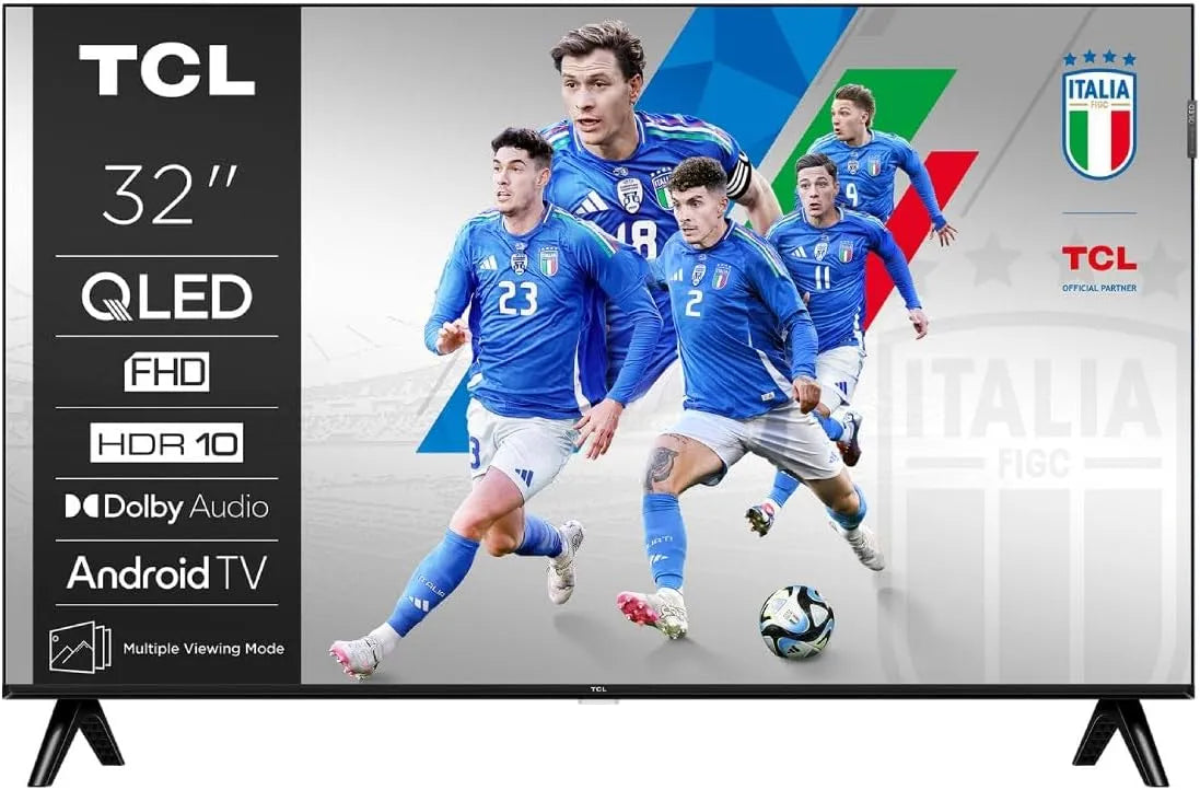 Google 32S5K Smart TV, Fernseher, QLED, Dolby Audio, WLAN, Bluetooth, Full HD, TCL TV QLED 32S5K 32? Full HD Smart TV Google TV Dolby Audio WiFi