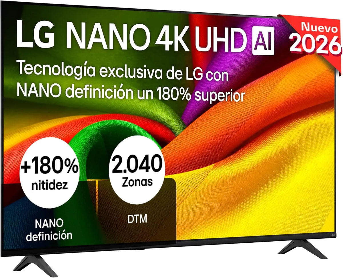 LG 55NU850B6LA NU80 Smart TV, 55 Zoll, Fernseher, 4K UHD, HDR, webOS, ohne Reflexionen zu 94 %, Intelligenter Prozessor α7 AI Prozessor 4K Gen9