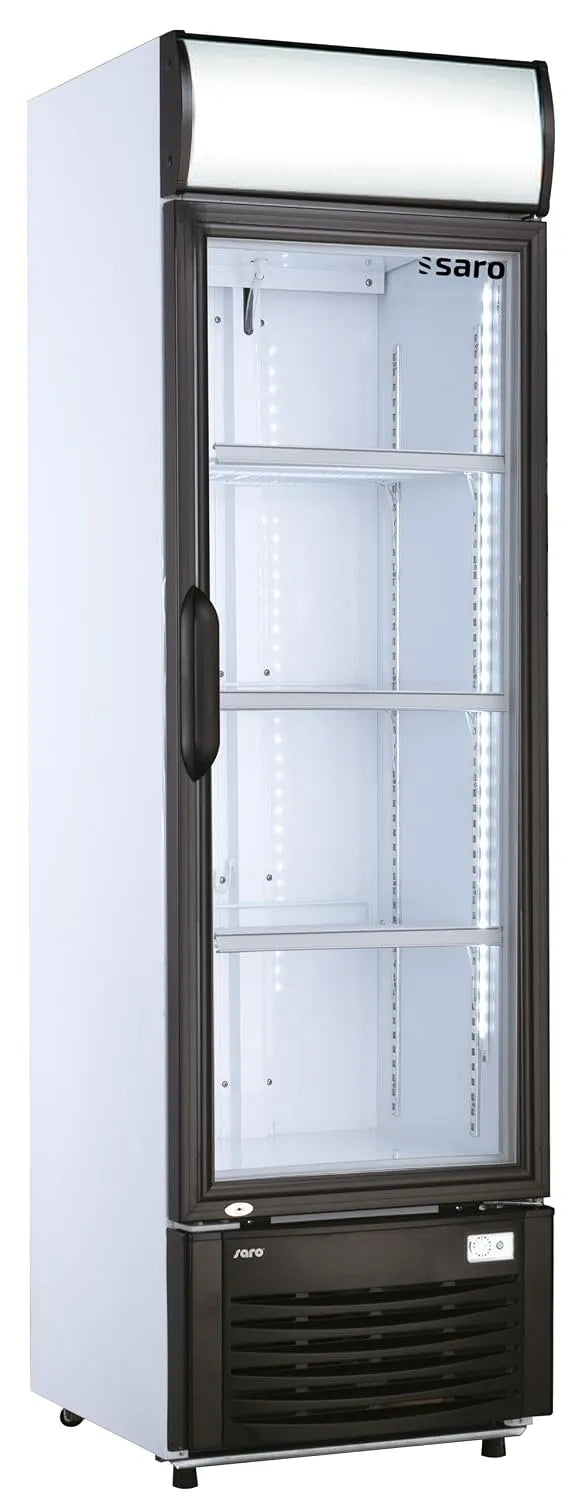 Kühlschrank, SARO, Modell GTK 282 M, SARO Getränkekühlschrank mit Werbetafel