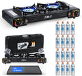 Campingkocher, ZMC 2-flammig, 5 kW mit Piezo-Zündung & TRANSPORTKOFFER
