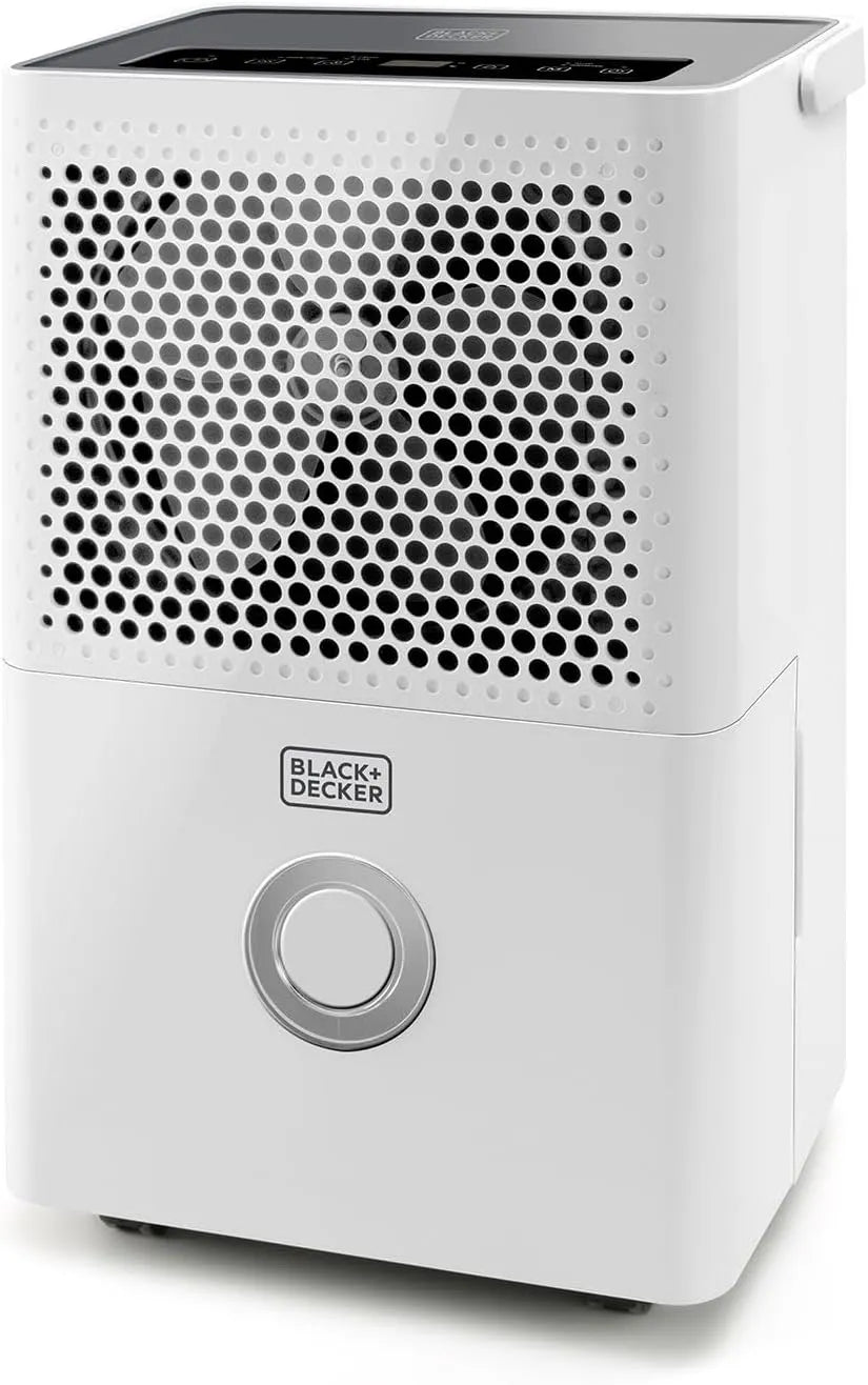 Black+Decker 12L, 24h R290 Luftentfeuchter, 12 L, 240 W, 42 dB, Schwarz, 240W, 42dB, Wäschetrocknung