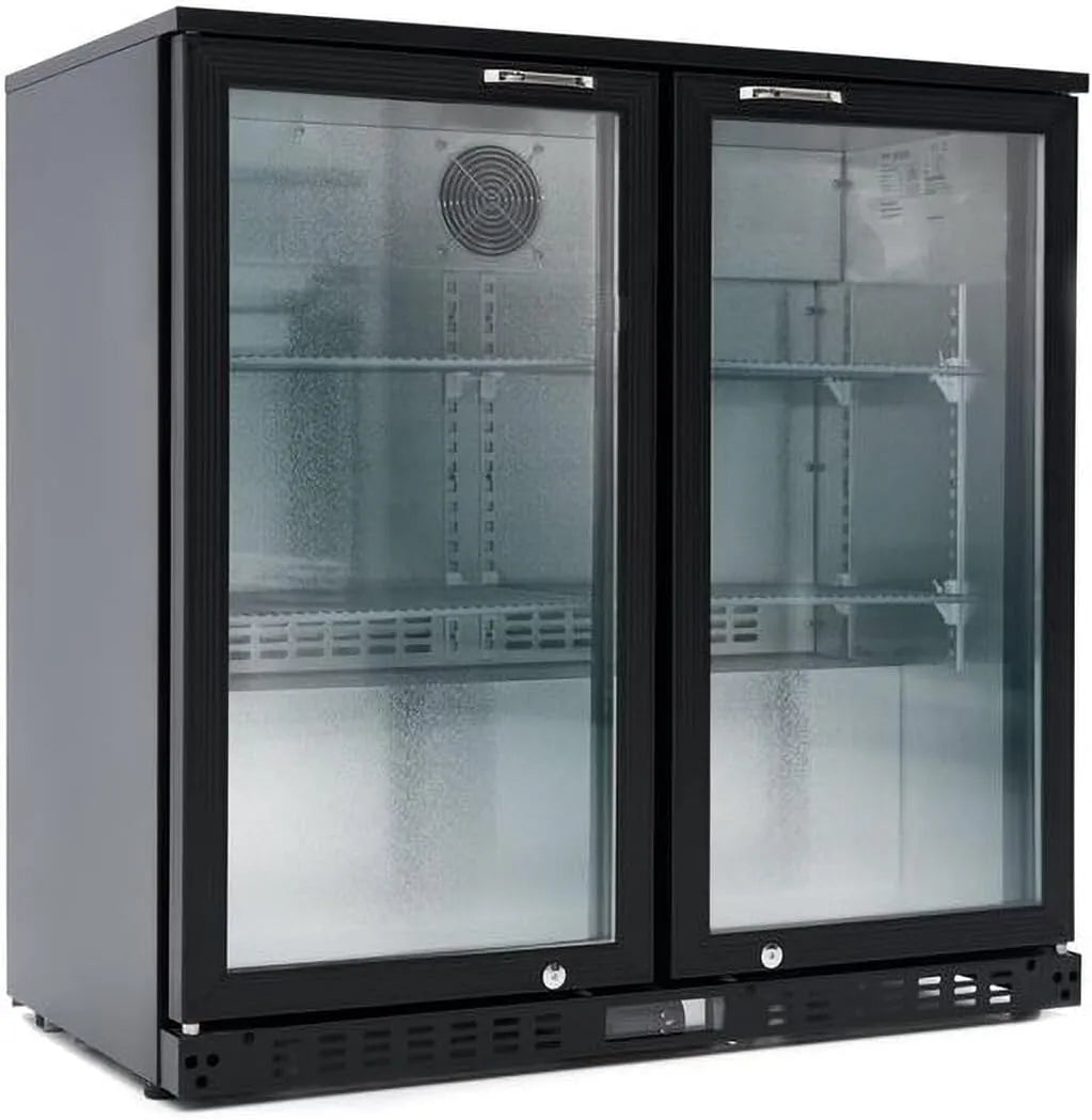 Kühlschrank, 218 L, GastroHero BKS-230KT, Schwarz, 4 Böden, GastroHero Barkühlschrank 218 L
