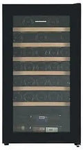 Weinkühlschrank HRV-A85DRL34, 85 L, 30 Flaschen, Energieklasse G, Schwarz, LED-Display, LED-Innenbeleuchtung, 750 ml, 5 Jahre Garan, 6 Holzablagen