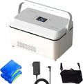 Elektrische Kühlbox 13600mAh, 2 bis 8 °C, tragbar, Outdoor, LCD-Display, Auto, 2 Temperaturzonen, Medikamenten- und Insulintransport, mobile Kühlbox