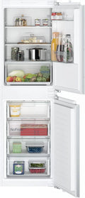 Siemens iQ100 KI85NNFE0 Kühl-Gefrierkombination, 150 L, 177, 2 x 54, 1 cm, No Frost, Einbau, Kühlschrank mit Gefrierfach, LED-Licht, noFrost