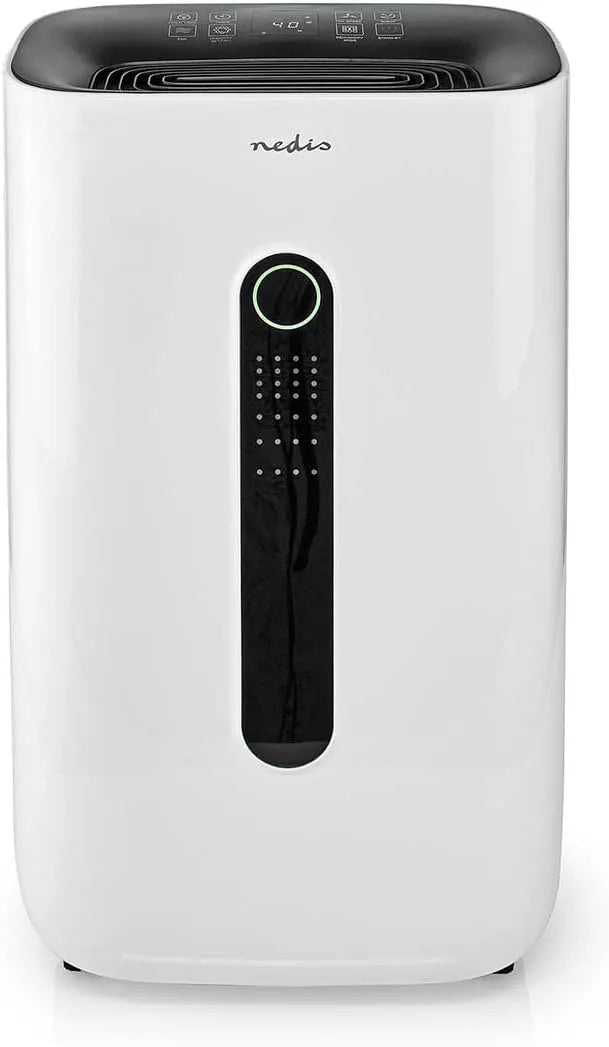 Luftentfeuchter, 20 L, Nedis DEHU20WTW, WLAN, großer Wassertank, Weiß, 195 m3 h
