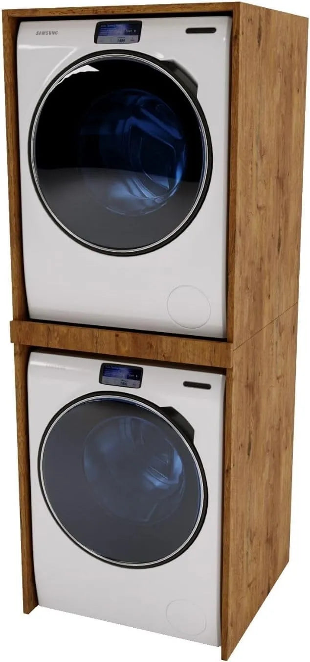Waschmaschine, CraftPAK Waschmaschinenschrank für Waschmaschine & Wäschetrockner