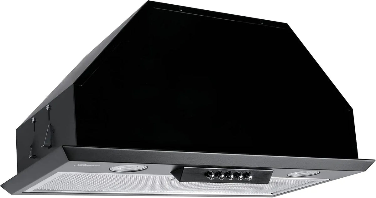 Dunstabzugshaube, 52 cm, 1000 m3/h, Küchenhaube, Einbau, Schwarz, Gurari GCH B 051 52 BL inkl, 1000m3, Umlufthaube, Abzugshaube, Abufthaube