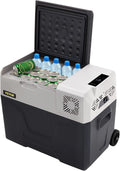 VEVOR Elektrische Kühlbox, 30 L, Auto, Edelstahl, mobile Kühlbox, VEVOR 30L Autokühlschrank Kompressorkühlbox Edelstahl Urlaub Isolierbox Mini