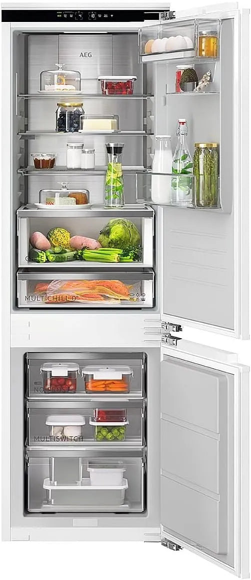 AEG EK9D18C Kühl-Gefrierkombination, Einbau, Kühlschrank mit Gefrierfach