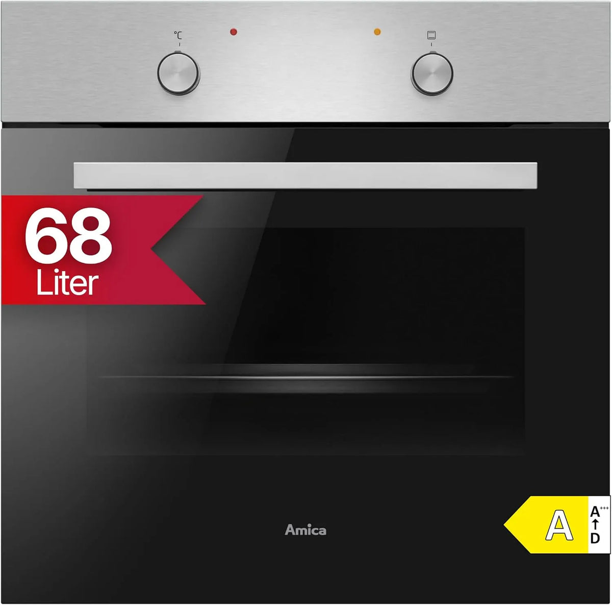 Amica Backofen, 59, 5x59, 5x57, 5 cm, 68 L, Einbau, 5 cm Steam Clean ABE 9410 E