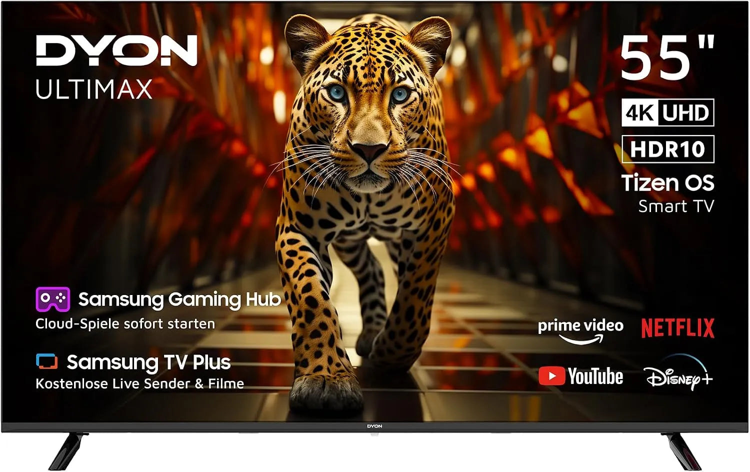 Smart TV, 55 Zoll, Fernseher, DYON 55U-TI, 4K UHD, HDR