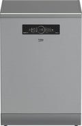 Beko BDFN36541xP Geschirrspüler, 60 cm, 6 Programme, freistehend, Edelstahl, für 15 Maßgedecke, 3 Spülebenen, 6 Zusatzfunktionen, PowerIntense