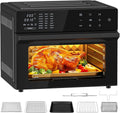 Heißluftfritteuse, 30 L, 1800 W, 21 Programme, Touch-Bedienung, Timer, Heißluftofen mit LED-Touchscreen, Rezeptbuch und 7 Zubehörteilen, 2 Kochmodi
