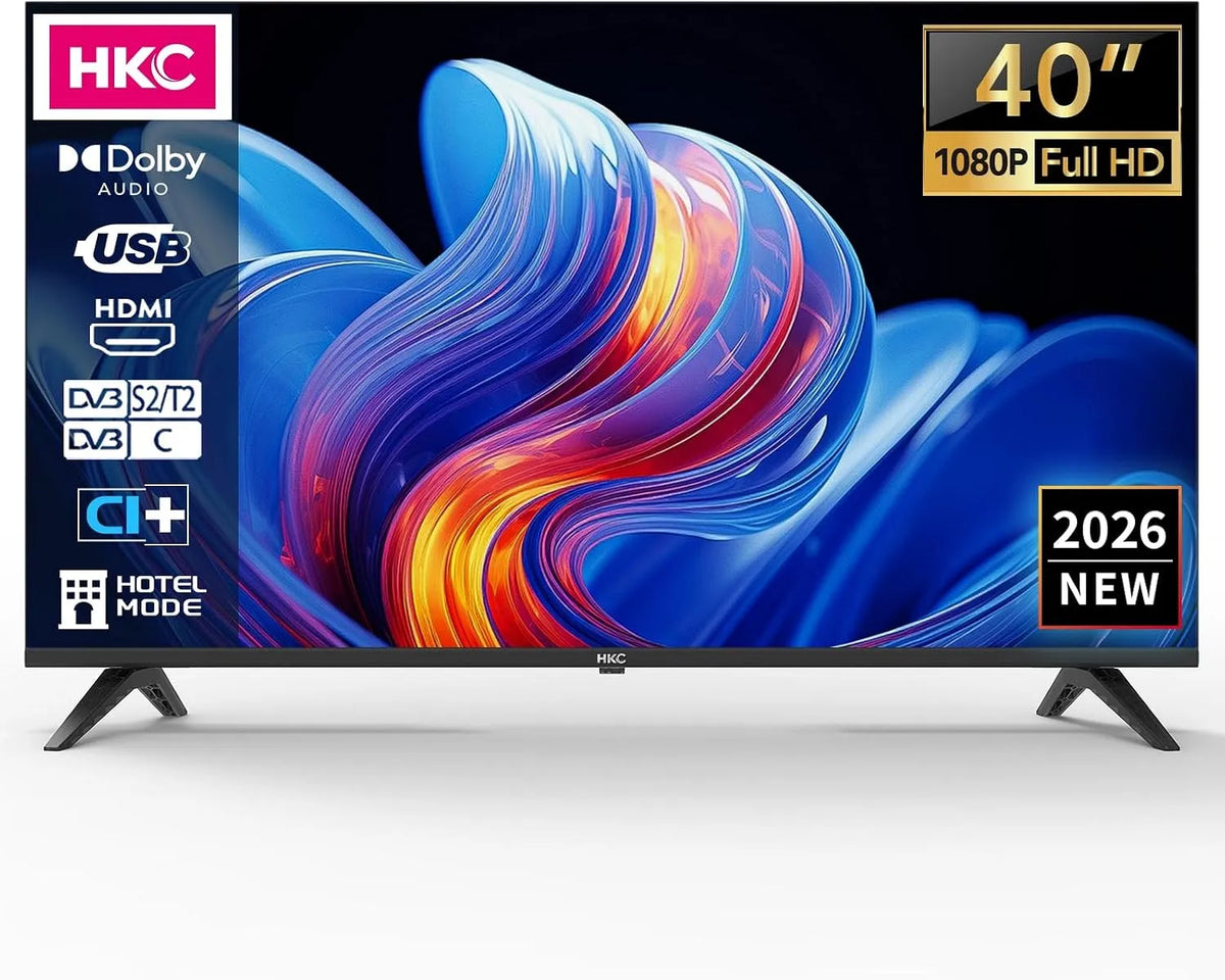 Smart TV, 40 Zoll, Fernseher, HKC H40Q1F-NS, Full HD, 100cm, Full HD ohne Smart-Funktion