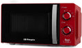 Mikrowelle, 20 L, 700 W, Timer, Auftaufunktion, Rot, 6 Leistungsstufen, Orbegozo Mikrowelle MI 2121